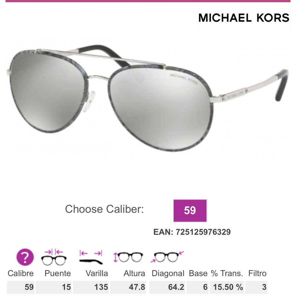 {Michael Kors} New MK1019 “Ida” sunglasses with case